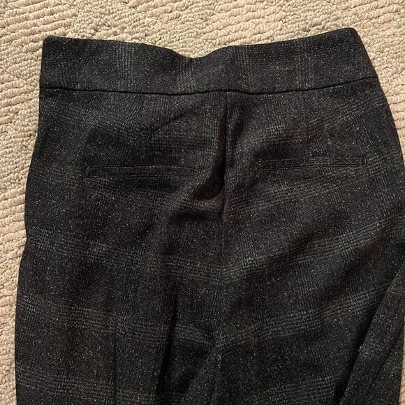 Vero Moda Size M Gray and Black Checkered Pants Bell Bottom - Picture 4 of 4